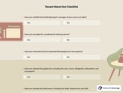Tenant Move Out Checklist