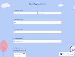 Dorm Payment Form