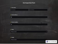Car Inspection Form