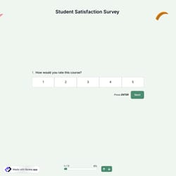 Student Satisfaction Survey Template