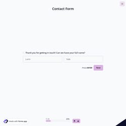 Contact Us Form Template