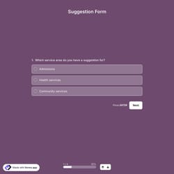 Suggestion Form