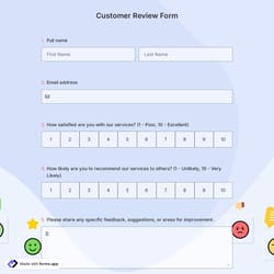 Customer Review Form