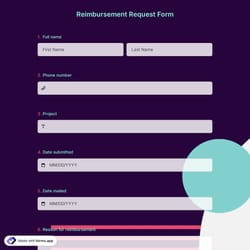 Reimbursement Request Form