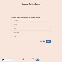 Concept Testing Survey