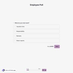 Employee Poll