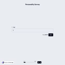 Personality Survey