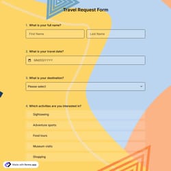 Travel Request Form