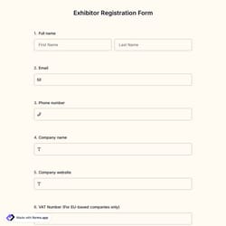 Exhibitor Registration Form