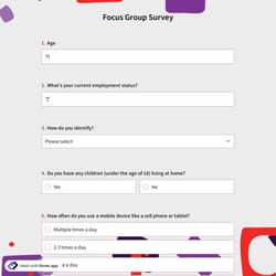 Focus Group Survey