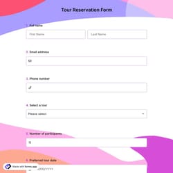 Tour Reservation Form