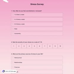 Stress Survey