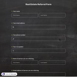Real Estate Referral Form
