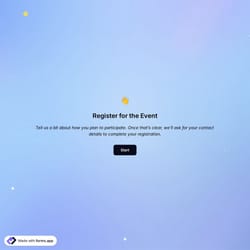 Participant Registration Form