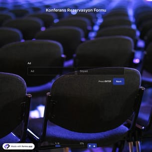 Konferans Rezervasyon Formu Şablonu