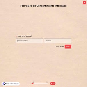 Plantilla de Formulario de Consentimiento Informado
