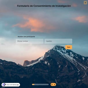 Plantilla de Formulario de Consentimiento de Investigación