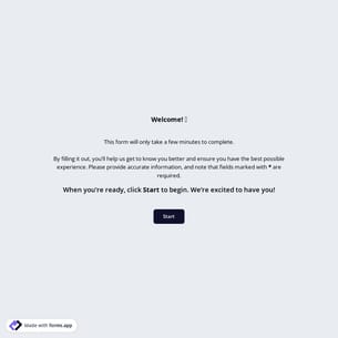 Online Registration Form Template