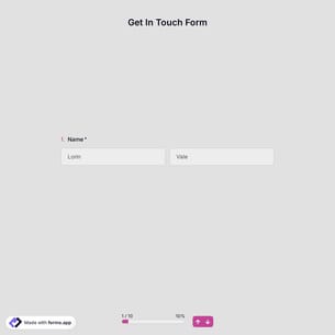 Get In Touch Form Template