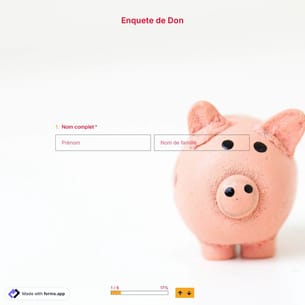 Modèle de Enquete de Don