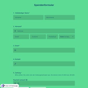 Spenden-Formular
