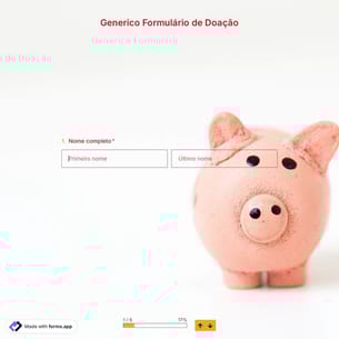 Modelo de Generico Formulário de Doação