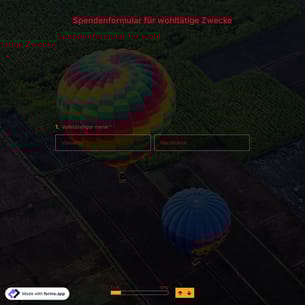 Spendenformularvorlage für Wohltätige Zwecke