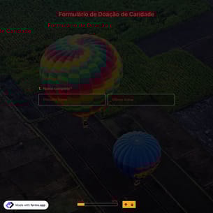 Modelo de Formulário de Doação de Caridade