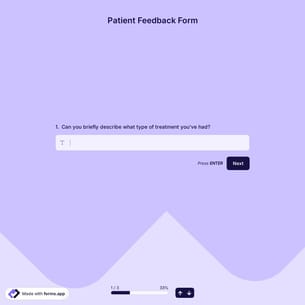 Patient Feedback Form Template