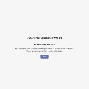 Testimonial Form Template