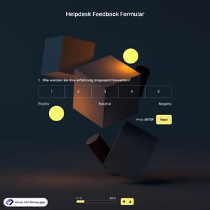 Helpdesk-Feedback-Umfragevorlage