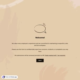Employee Complaint Form Template