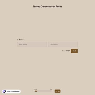 Tattoo Consultation Form Template