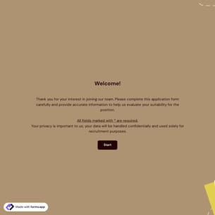 Employment Application Form Template