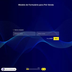 Modelo de Formulário para Pré-Venda