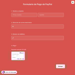 Plantilla de Formulario de Pago de PayPal