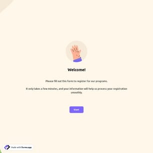 School Registration Form Template