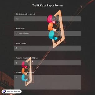 Trafik Kazası Rapor Formu Şablonu
