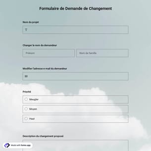 Modèle de Formulaire de Demande de Changement