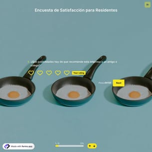 Plantilla de Encuesta de Satisfacción para Residentes
