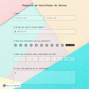 Modelo de Pesquisa de Satisfação de Membros