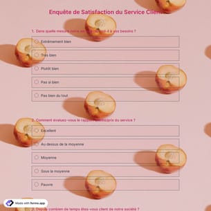 Modèle de Sondage sur la Satisfaction du Service Client
