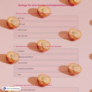 Vorlage für eine Kundenzufriedenheitsumfrage