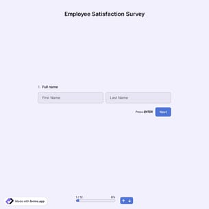 Employee Satisfaction Survey Template
