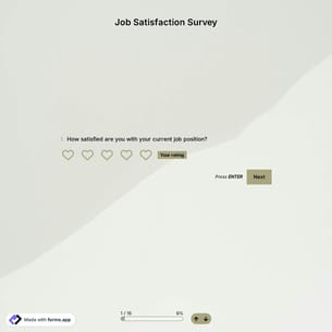 Job Satisfaction Survey Template