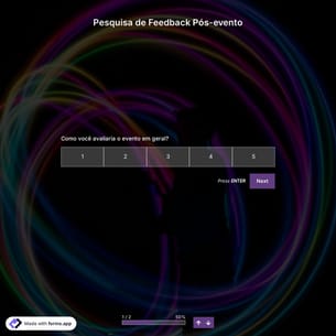 Modelo de Pesquisa de Feedback Pós-evento