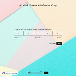 Helpdesk-Feedback-Umfragevorlage