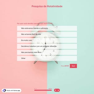 Modelo de Pesquisa de Rotatividade