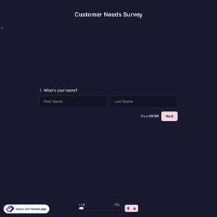 Customer Needs Survey Template