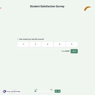Student Satisfaction Survey Template